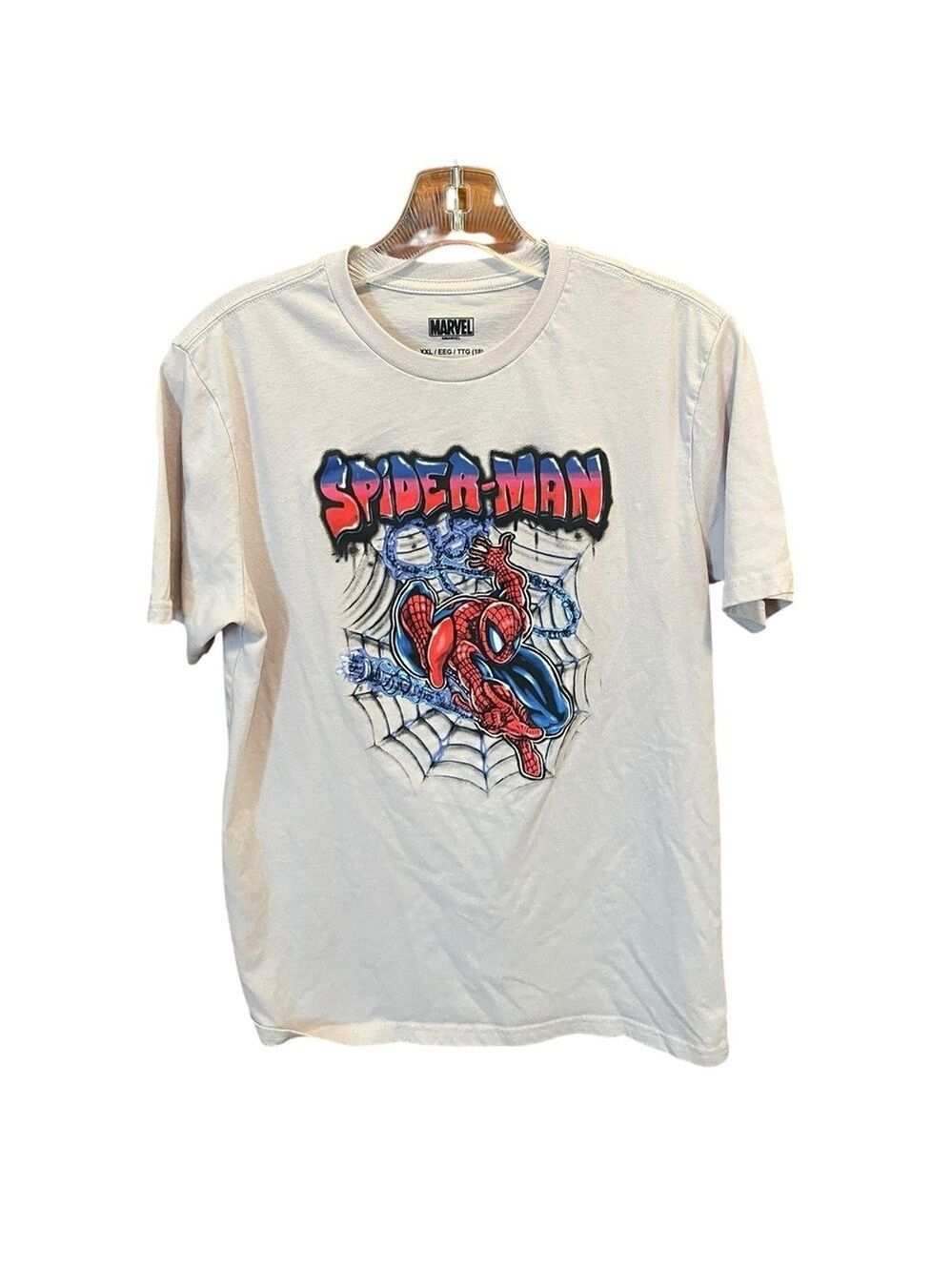 Marvel Spider Man Short Sleeve Tee White Red